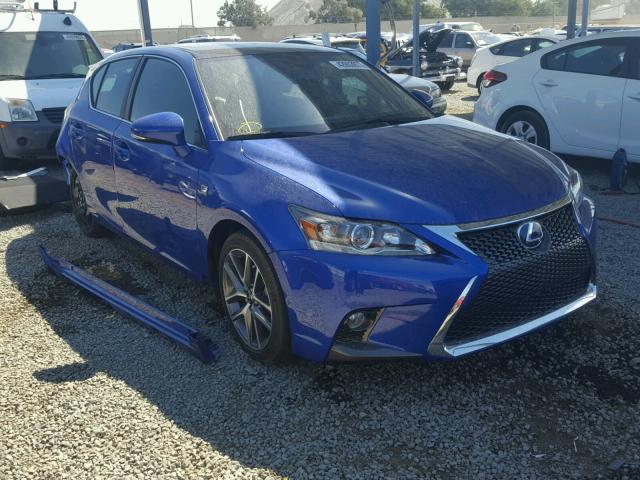 JTHKD5BH9G2272590 - 2016 LEXUS CT 200 BLUE photo 1