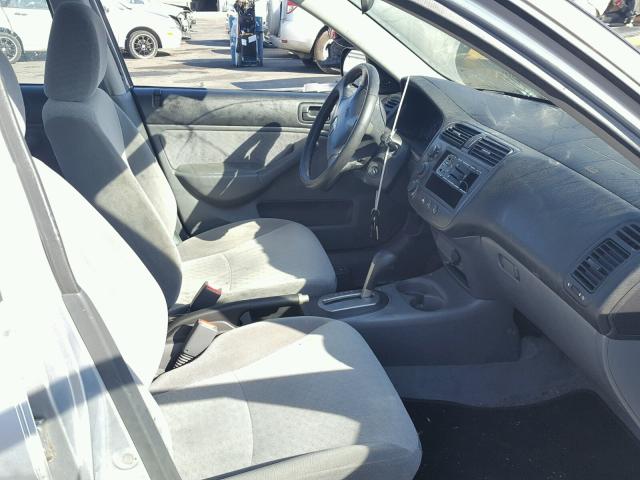 2HGES16262H578764 - 2002 HONDA CIVIC DX SILVER photo 5