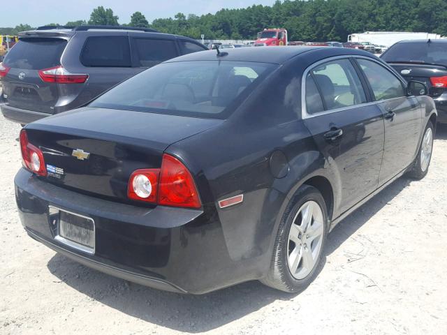 1G1ZB5EB9A4116101 - 2010 CHEVROLET MALIBU LS შავი ფოტო 4
