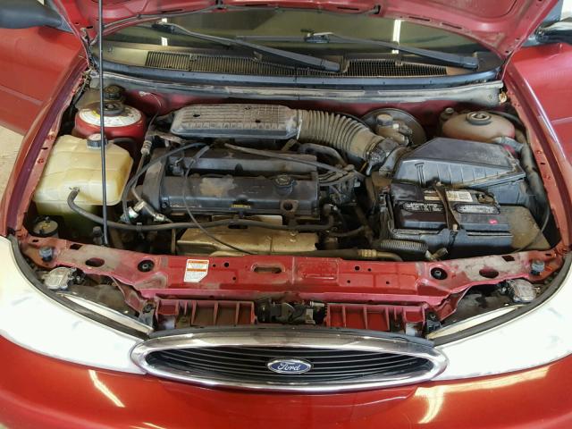 3FAFP6638YM106754 - 2000 FORD CONTOUR SE RED photo 7
