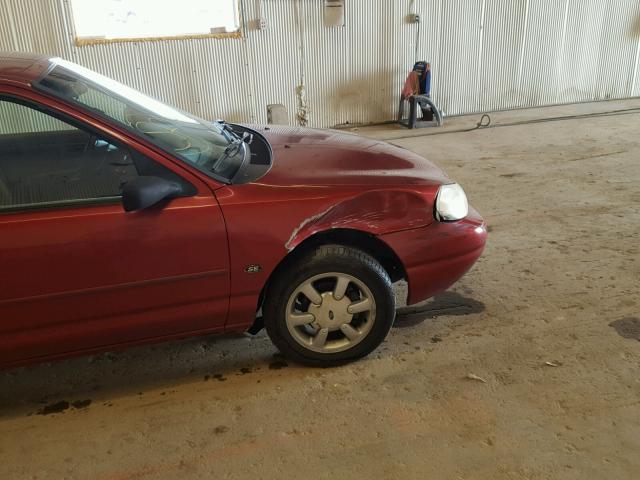 3FAFP6638YM106754 - 2000 FORD CONTOUR SE RED photo 9