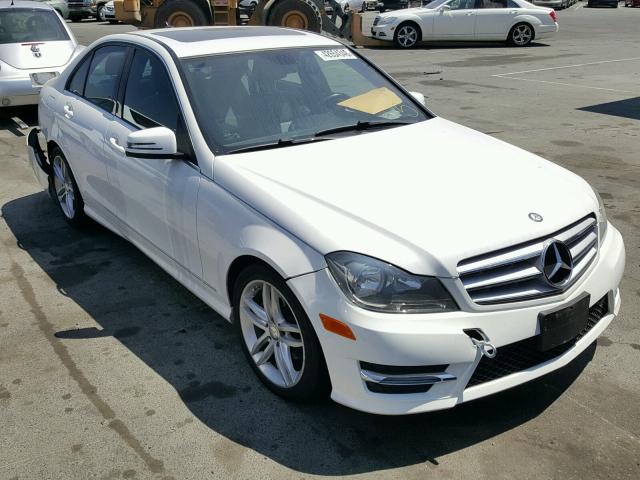 WDDGF4HB1DR287883 - 2013 MERCEDES-BENZ C 250 WHITE photo 1