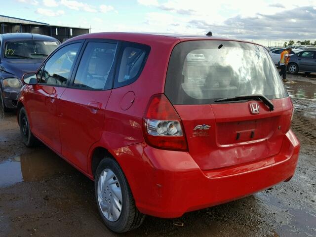 JHMGD38497S042322 - 2007 HONDA FIT RED photo 3