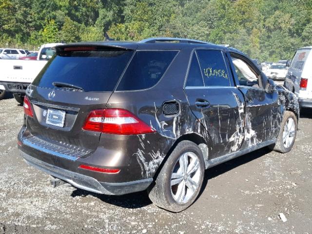 4JGDA5HB4DA175803 - 2013 MERCEDES-BENZ ML 350 4MA BROWN photo 4
