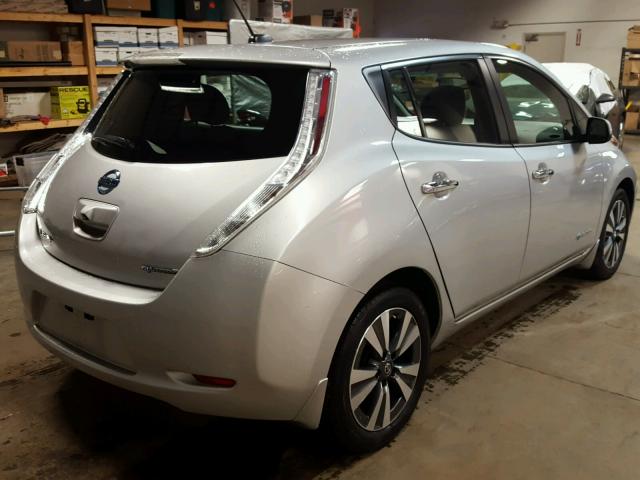 1N4BZ0CP7GC310958 - 2016 NISSAN LEAF SV SILVER photo 4