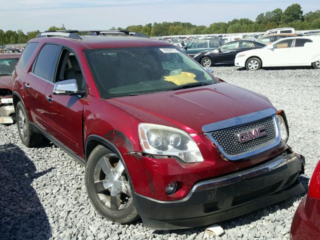 1GKLVMED5AJ136867 - 2010 GMC ACADIA SLT MAROON photo 1