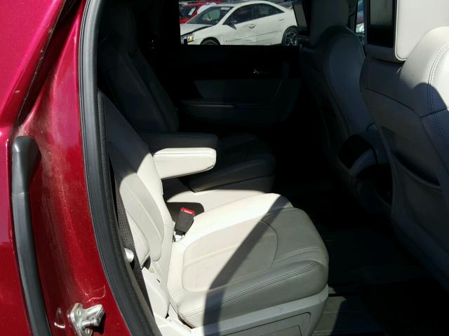 1GKLVMED5AJ136867 - 2010 GMC ACADIA SLT MAROON photo 6