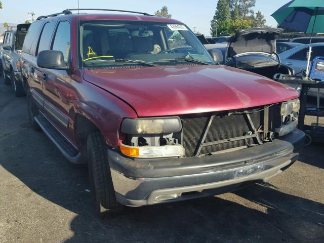 1GNEC16T74J201549 - 2004 CHEVROLET SUBURBAN C BURGUNDY photo 1