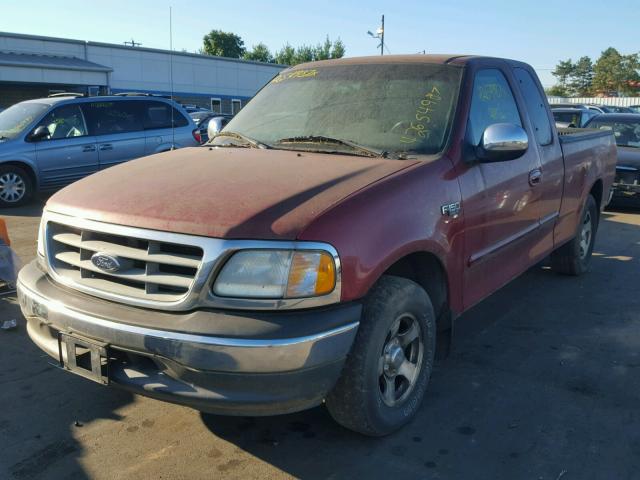 2FTZX17231CA40857 - 2001 FORD F150 MAROON photo 2