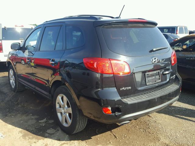 5NMSH13E09H289165 - 2009 HYUNDAI SANTA FE S BLACK photo 3