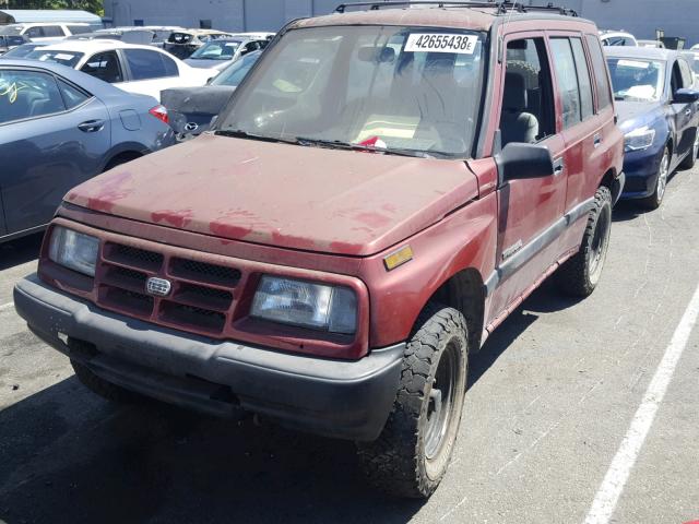 2CNBJ1361T6926247 - 1996 GEO TRACKER MAROON photo 2