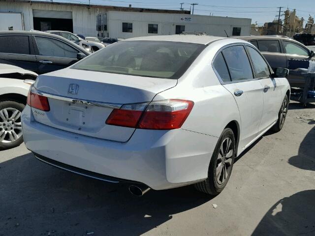 1HGCR2F35EA236047 - 2014 HONDA ACCORD LX WHITE photo 4