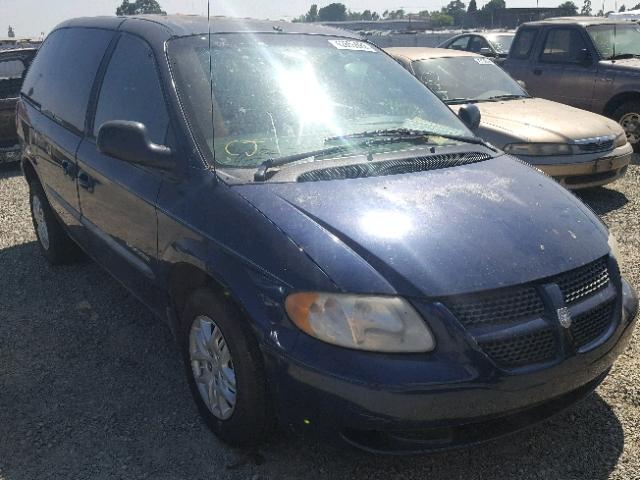 1B8GP45G91B104298 - 2001 DODGE CARAVAN SP BLUE photo 1