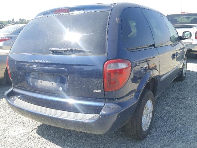 1B8GP45G91B104298 - 2001 DODGE CARAVAN SP BLUE photo 4