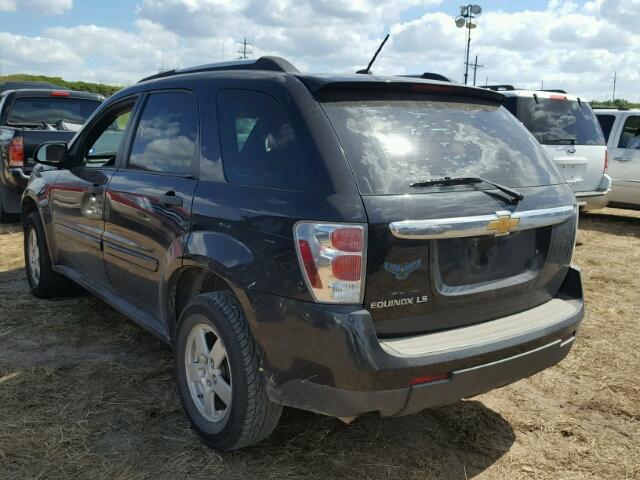 2CNDL13F686340606 - 2008 CHEVROLET EQUINOX BLACK photo 3