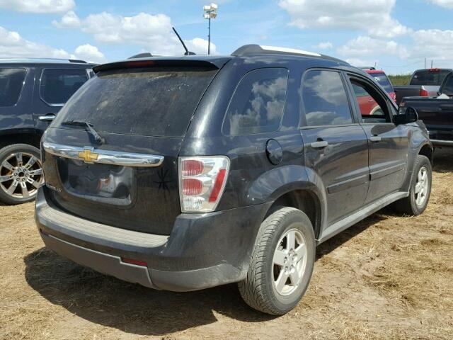 2CNDL13F686340606 - 2008 CHEVROLET EQUINOX BLACK photo 4