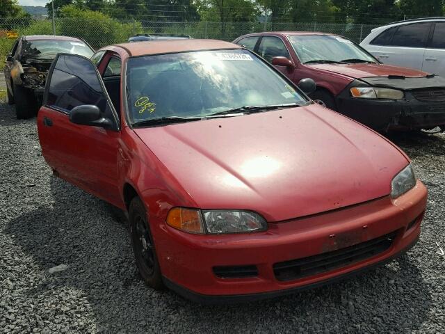 2HGEH2368NH530487 - 1992 HONDA CIVIC VX RED photo 1