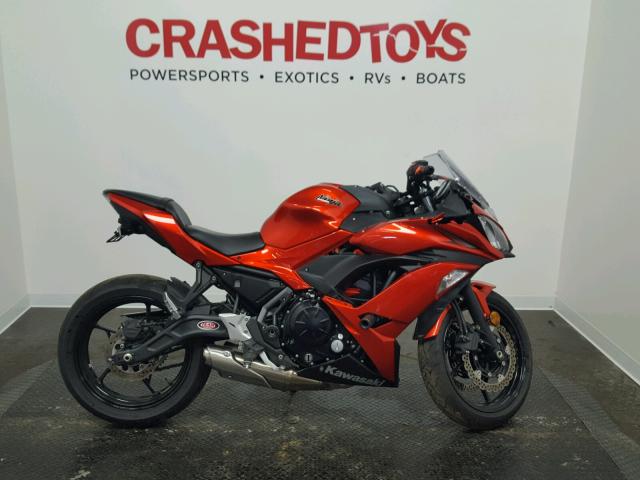 JKAEXEJ19HDA01154 - 2017 KAWASAKI EX650 J ნარინჯისფერი ფოტო 1