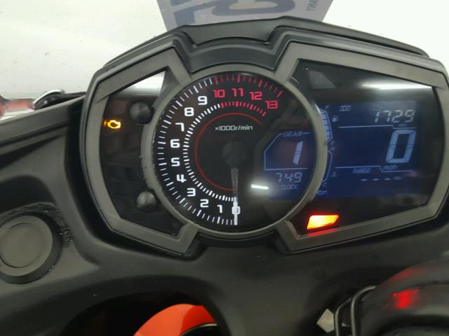 JKAEXEJ19HDA01154 - 2017 KAWASAKI EX650 J ნარინჯისფერი ფოტო 7