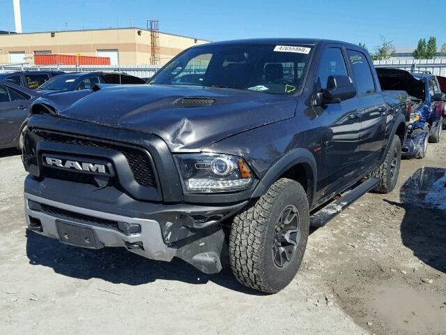 1C6RR7YT9HS500282 - 2017 RAM 1500 REBEL GRAY photo 2