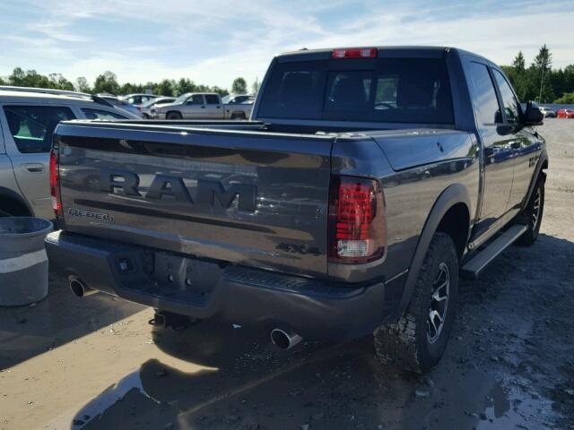 1C6RR7YT9HS500282 - 2017 RAM 1500 REBEL GRAY photo 4