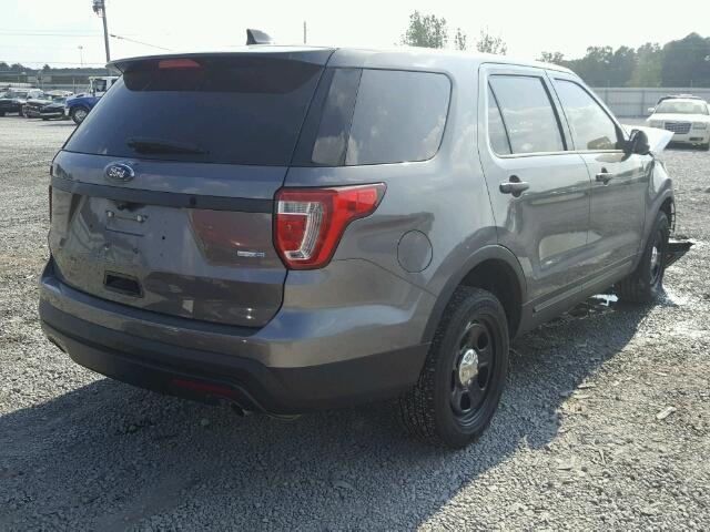 1FM5K8AR7HGC86004 - 2017 FORD EXPLORER P GRAY photo 4