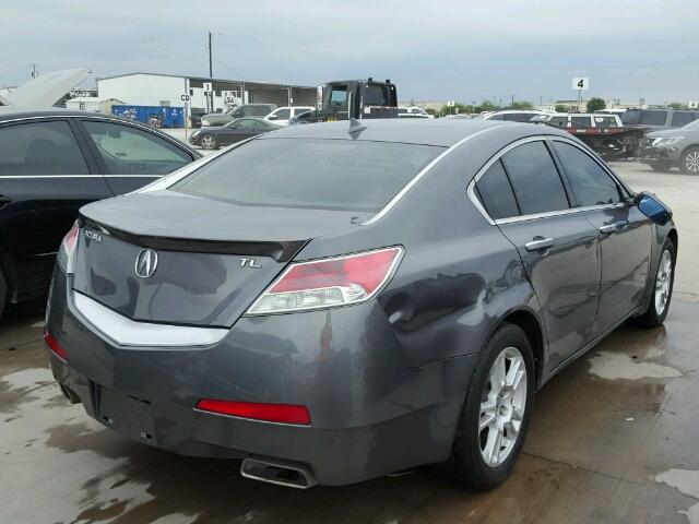 19UUA86539A012796 - 2009 ACURA TL CHARCOAL photo 4