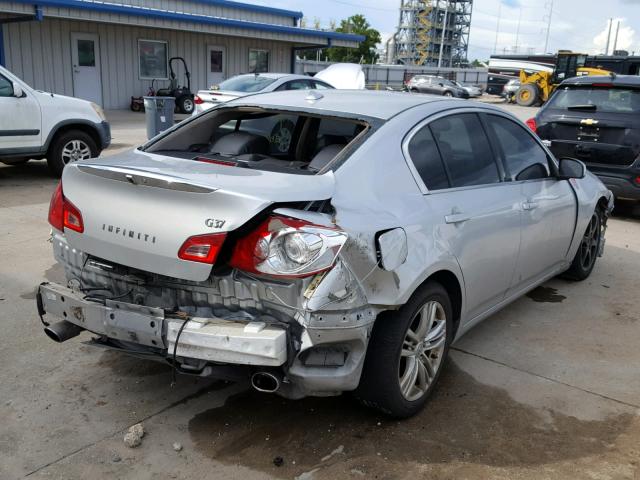 JN1CV6AP5BM300144 - 2011 INFINITI G37 BASE SILVER photo 4