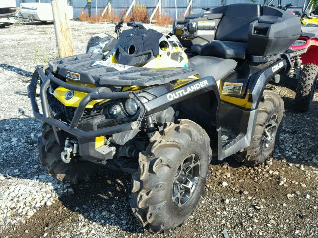 3JBLKXN12EJ000348 - 2014 CAN-AM OUTLANDER YELLOW photo 2