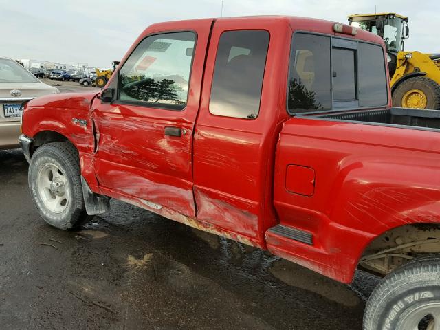 1FTZR15VXYPC02872 - 2000 FORD RANGER RED photo 10