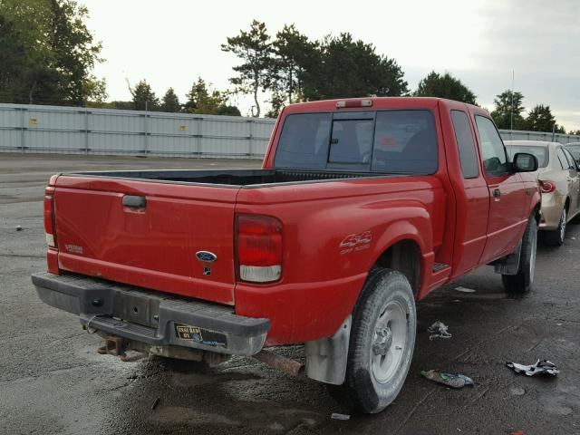 1FTZR15VXYPC02872 - 2000 FORD RANGER RED photo 4