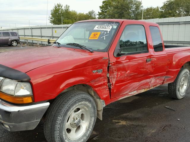 1FTZR15VXYPC02872 - 2000 FORD RANGER RED photo 9