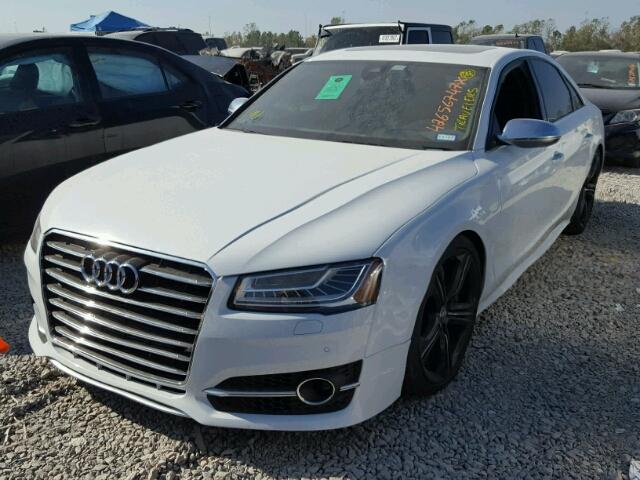 WAUJSAFD5GN002609 - 2016 AUDI S8 QUATTRO WHITE photo 2