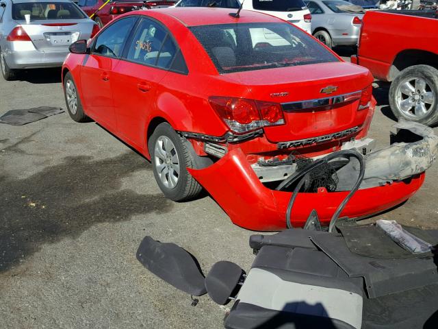 1G1PA5SHXE7114980 - 2014 CHEVROLET CRUZE LS RED photo 3