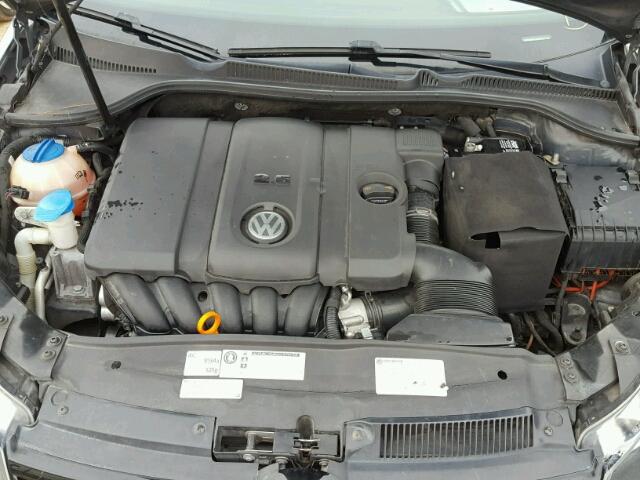 WVWBB7AJ0CW237110 - 2012 VOLKSWAGEN GOLF GRAY photo 7