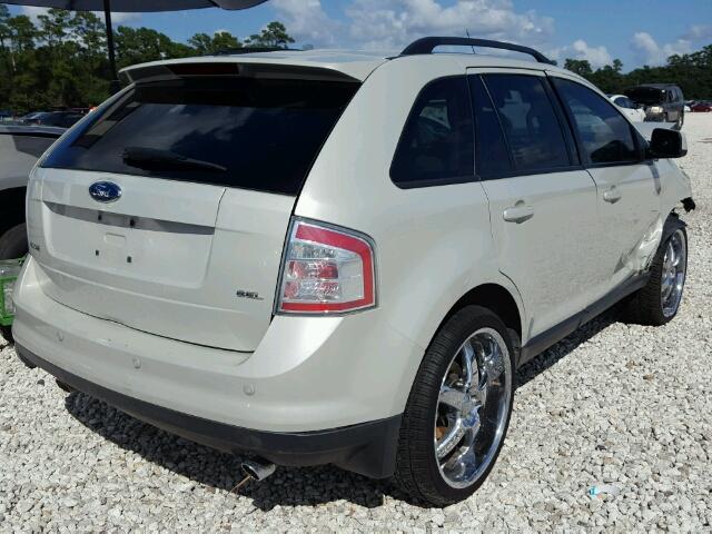 2FMDK38C67BB14262 - 2007 FORD EDGE SEL BEIGE photo 4