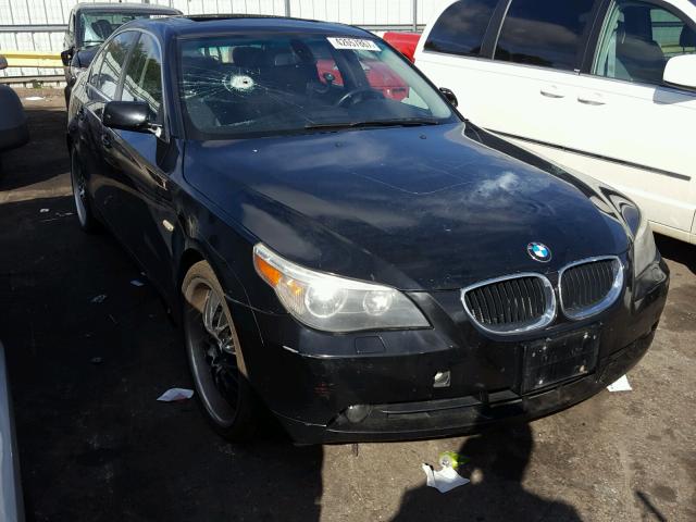 WBANF33566CB86812 - 2006 BMW 525 BLACK photo 1