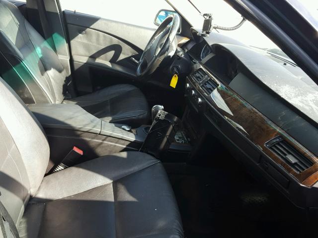 WBANF33566CB86812 - 2006 BMW 525 BLACK photo 5