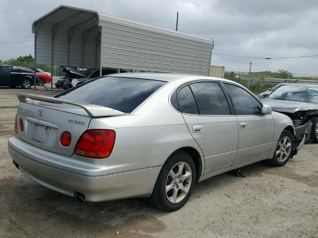 JT8BD69S220165697 - 2002 LEXUS GS 300 SILVER photo 4