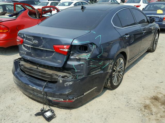 KNALN4D74E5161875 - 2014 KIA CADENZA PR BLUE photo 4