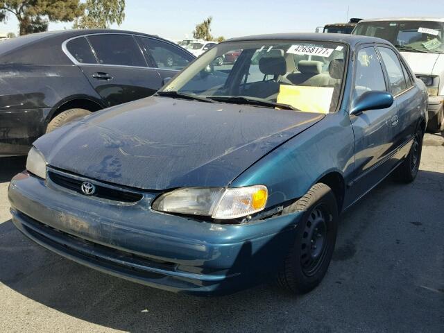 2T1BR12E8XC252656 - 1999 TOYOTA COROLLA TURQUOISE photo 2