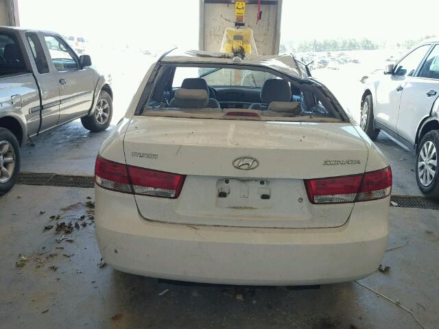 5NPET46C77H271902 - 2007 HYUNDAI SONATA GLS WHITE photo 9