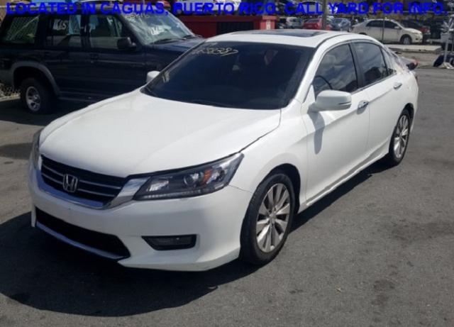 1HGCR2F84EA200765 - 2014 HONDA ACCORD WHITE photo 2