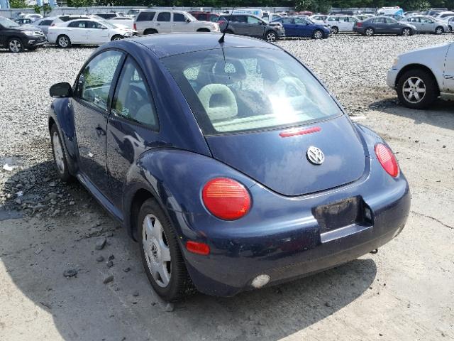 3VWCT21C41M409493 - 2001 VOLKSWAGEN NEW BEETLE ლურჯი ფოტო 3