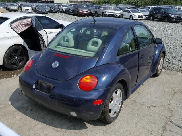 3VWCT21C41M409493 - 2001 VOLKSWAGEN NEW BEETLE ლურჯი ფოტო 4