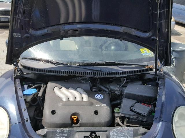 3VWCT21C41M409493 - 2001 VOLKSWAGEN NEW BEETLE ლურჯი ფოტო 7