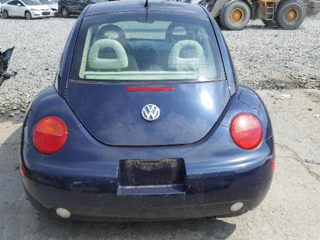 3VWCT21C41M409493 - 2001 VOLKSWAGEN NEW BEETLE ლურჯი ფოტო 9