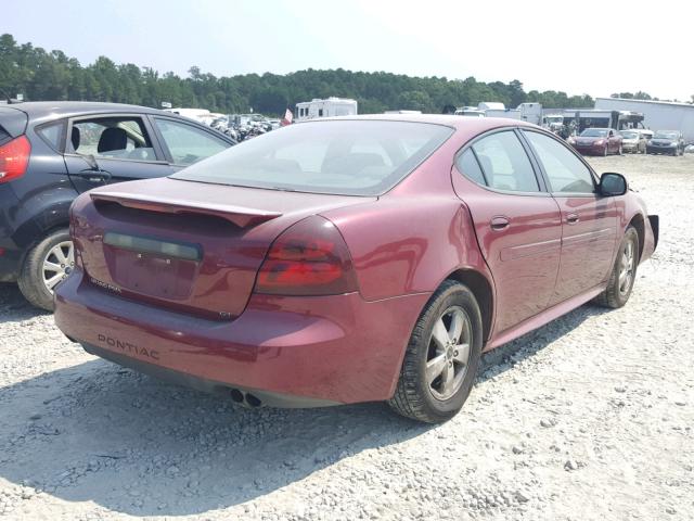 2G2WS522351152919 - 2005 PONTIAC GRAND PRIX MAROON photo 4