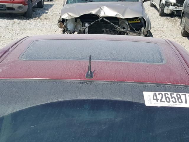 2G2WS522351152919 - 2005 PONTIAC GRAND PRIX MAROON photo 9