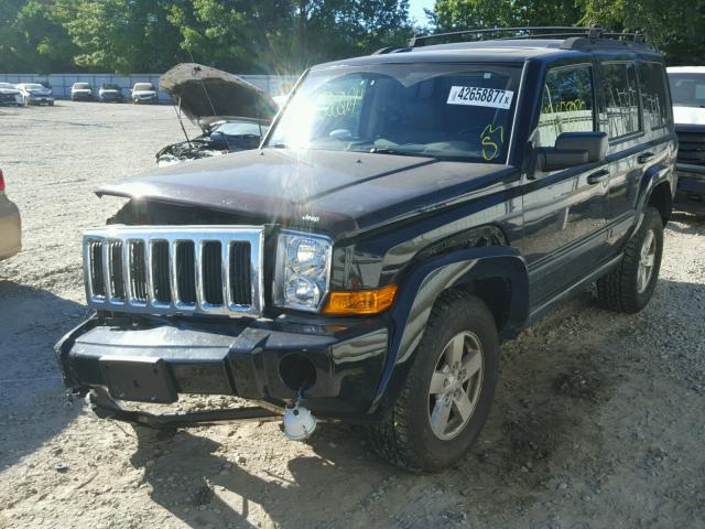 1J8HG48P87C528460 - 2007 JEEP COMMANDER BLACK photo 2